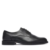Nizki čevlji Tommy Hilfiger Corporate Dressy Lth FM0FM06023 Črna