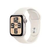 APPLE pametna ura Watch SE2 v3 (40mm, S/M), bež aluminijasto ohišje z bež paščkom