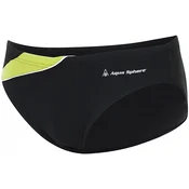 Mens swimsuit aqua sphere eliott repreve slip black/bright green 32