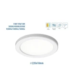 Optonica LED panel 10W-15W-18W vgradno-nadgradni 3CCT-3000/4000/6000K 100lm/W IP20