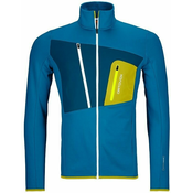 Jopica na zadrgo Ortovox Fleece Grid Jacket - heritage blue