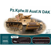 Model Kit tenka 7634 - Pz.Kpfw.III Ausf.N DAK w / Neo Track (1:72)