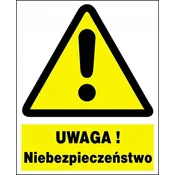 shumee ŽIVALSKI VRT-1 - Pozor! Nevarnost - tabla z napisom