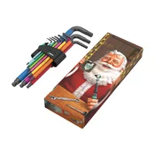 PRAZNIČNI SET KLJUČEV INBUS 1,5-10mm WERA 950/9 HEX-PLUS MULTICOLOR 1 CHRISTMAS | Topdom
