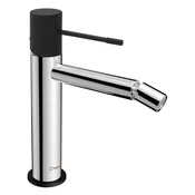SOLARIS Bidet Mixer Tap chrome/black matt - Chrome - Sapho - SOLARIS - 72 - Medeninasti - Vzvod - Krožni - 170 - 14