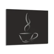shumee Steklena zaščita za kuhalno ploščo 60x52 Coffee