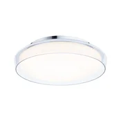 Paulmann Luena LED stropna svetilka, IP44, krom, O 35 cm - Dnevna soba/jedilnica - Sodobni - krom, prozoren, satiniran - Kovina