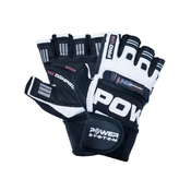 Power System Wrist Wrap Gloves No Compromise PS 2700 1 par - belo-črna, L
