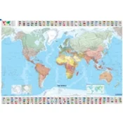 The World - Michelin rolled & tubed wall map Paper