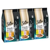 Sheba Fresh & Fine konzervi za macke, piletina, puretina i losos 3 x (6x50 g)
