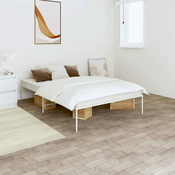 Metalni okvir za krevet bijeli 120 x 190 cm