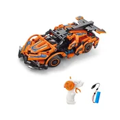 Gradbeni komplet Avto oranžni RC na daljinsko upravljanje 18,5 cm