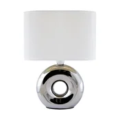Ideus Namizna svetilka krom bela 25W GOLF E14 03544