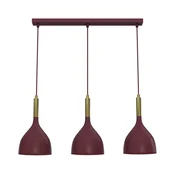 Luster na sajli NOAK 3xE27/15W/230V bordo