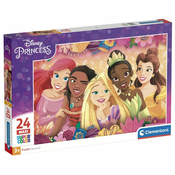 Clementoni Puzzle za decu Maxi Disney Princess, 24 dela