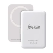 Remax Power Bank MagSafe MP-5 PD20W + 15W Wireless 5000mAh, Sivi