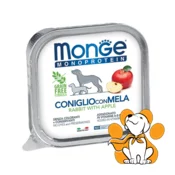 Monge Monoprotein Paté Rabbit With Apple 150g, Sa Ukusom Zecetine i Jabuke