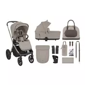 Kikka Boo kolica 2u1 Goya + košara – Platinum Champagne