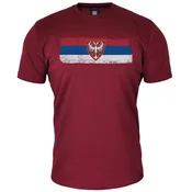 Muška majica kratkih rukava Zastava grb Nemanjica, Bordo