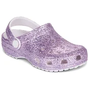 Crocs Classic Chunky Glitter Clog K Vijolična