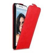 Cadorabo Cadorabo Ohišje, združljivo z Huawei NOVA 2 v rdeče jabolko - Zaščitni ovitek v obliki flipa z magnetnim zapiranjem, (20562212)
