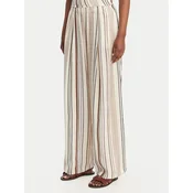 Eleh Hlače iz tkanine SS260132 Écru Relaxed Fit