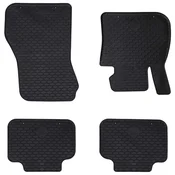 vidaXL Avto preproga 4 pcs Črna TPE