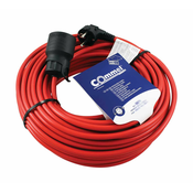 COMMEL produžni prenosivi kabel s utikacem i natikacem H05VV-F (ŠUKO 16A 250V NARANCASTI H05VV-F 3G1,5), 15m