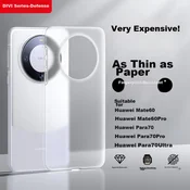 Divi Maska za mobilni telefon Huawei Mate 60 Pro, Providno-bela