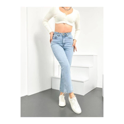 74092 Dewberry Hlt Mom Jeans High Waist Women Jeans-ICE BLUE