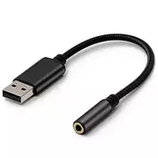 USB zvočni adapter za slušalke za PS5 & PS4 & PC