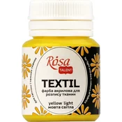 Akrilna barva za tekstil, 20 ml, ROSA Talent - Svetlo rumena (27)