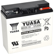 Yuasa Yuasa REC22-12 YUAREC2212 svinčeni akumulator 12 V 22 Ah svinčevo-koprenast (Š x V x G) 181 x 167 x 76 mm M5-vijačni priklop nizko samopraznjenje\, nizki stroški vzdrževanja\, obstojnostni c, (20438010)