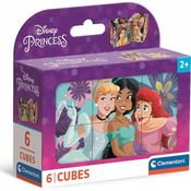 Clementoni Kocke s slikami Disneyjeve princese, 6 kock