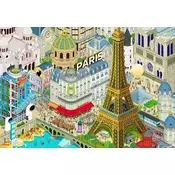 Grafika - Puzzle Tukaj je Pariz - 1 000 kosov