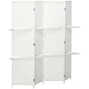 Homestar Pregrada za prostor 4 panela 181x180 cm bela