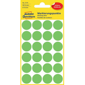 Avery Zweckform okrogle markirne etikete 3174, 18 mm, 96 kosov, neonsko zelene