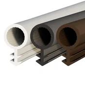 DQ-PP SCHLAUCHDICHTUNG - braun - 20 Meter - TPE Gummi - STD-03 - Schlauchdurchmesser: 8 mm - Nutbreite: 3 mm - Zimmertürdichtung Gummidichtug Zargendichtung Dichtprofil