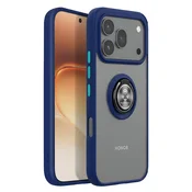 AVIZAR Ovitek za Honor 600/600 Pro z obročem za stojalo in magnetnim pritrditvijo, Nočno modra, (5000274982)