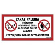 shumee NC139 Kajenje in uporaba odprtega ognja sta prepovedana na