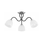 Stropni luster ARIEL 3xE27/15W/230V sjajni krom/crna