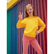 Żółta bluza dziecięca Set-In Sweat Fruit of the Loom