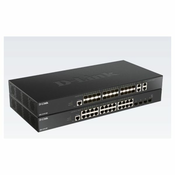 D-LINK DXS-1210-28S mrežni prekidac Upravljano L2/L3 10G Ethernet (100/1000/10000) 1U Crno