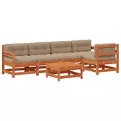 Set lounge namještaja za vrt 6 pcs Voštanosmeda