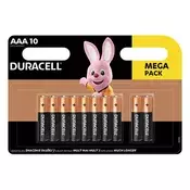 Baterije AAA mikro, 10 komada, DURACELL Basic 10PP110028/10PP100058