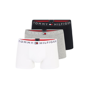 Tommy Hilfiger Underwear Bokserice, morsko plava / siva melange / crvena / bijela