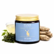 shumee Ocean - dišeča sojina sveča z morsko noto - yush - 120 ml