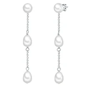 Valero Pearls Uhani srebrna/biserno bela