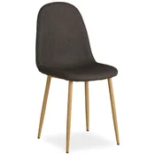Homestyle4U Jedilniški stol, komplet, 44x88x45.5 cm, siva