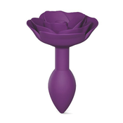 Love To Love Open Rose Butt Plug Size S Purple